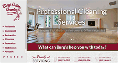 Desktop Screenshot of burgscustomcleaning.com